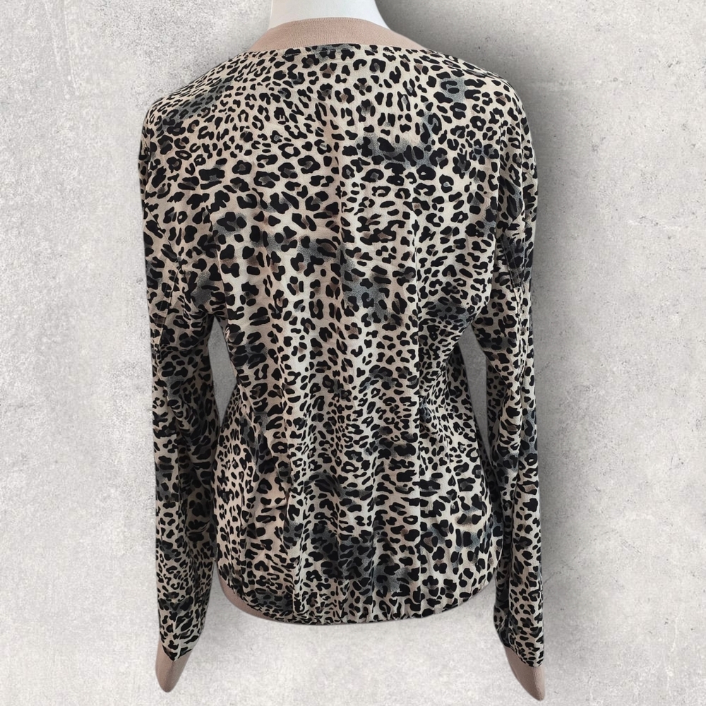 Bomber Jacket Animal Print Small - Picture 3 of 7